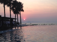 ホテルからのサンセット